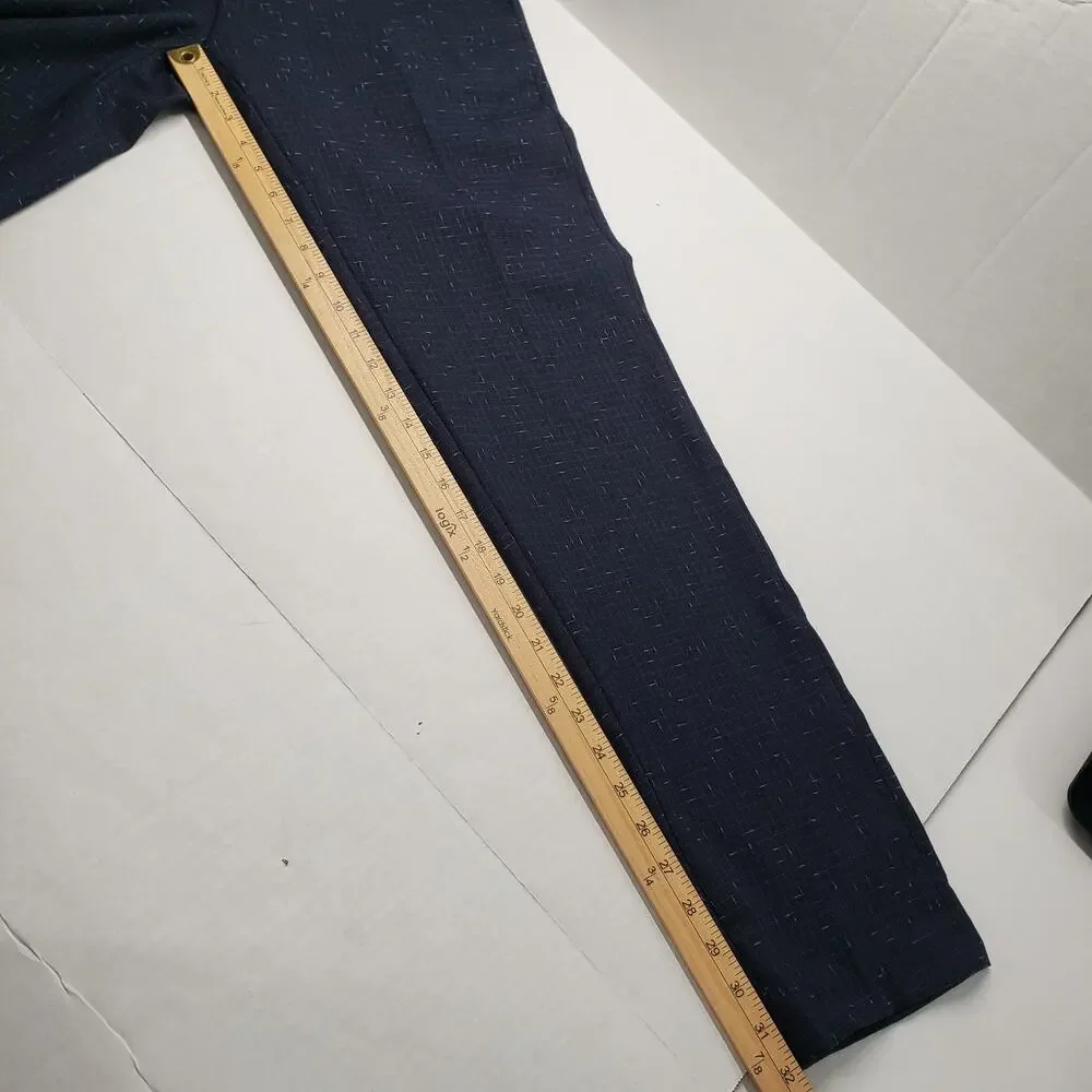 Twisted Tailor Pants Mens 34R Navy Nep Brenes Slim Fit Suit Trousers Dress Party - Picture 13 of 16